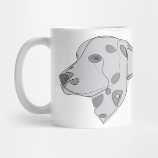 Dalmatian - one line drawing Mug